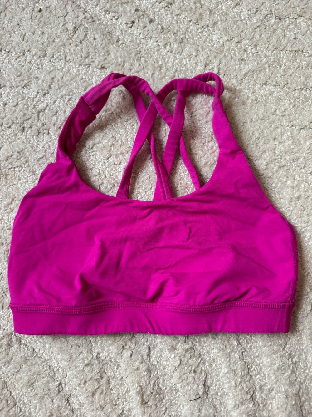 lululemon athletica Magenta Strappy Sports Bra